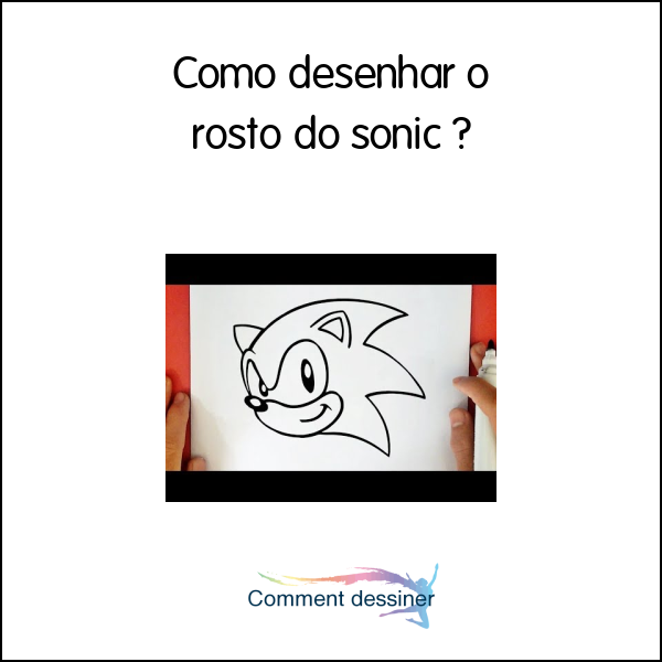 Como desenhar o rosto do sonic